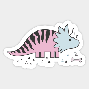 Dinosaur Triceratops Sticker